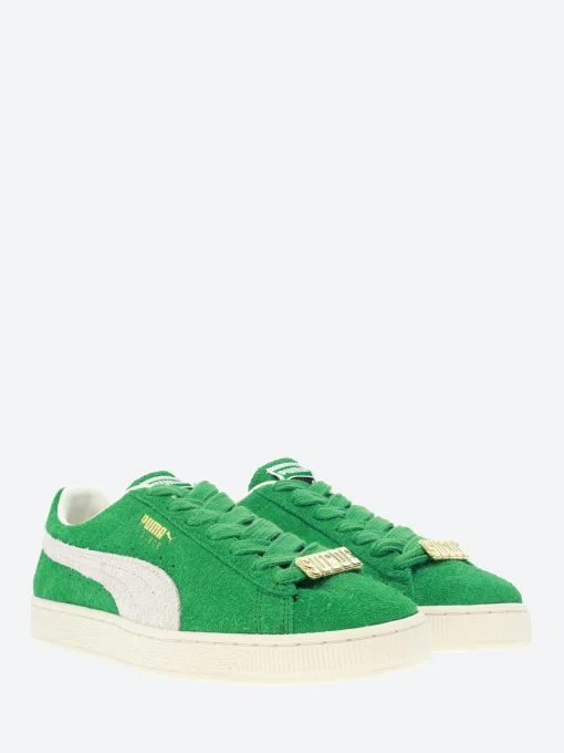 Online - Suede Fat Lace in Green and White Sneakers