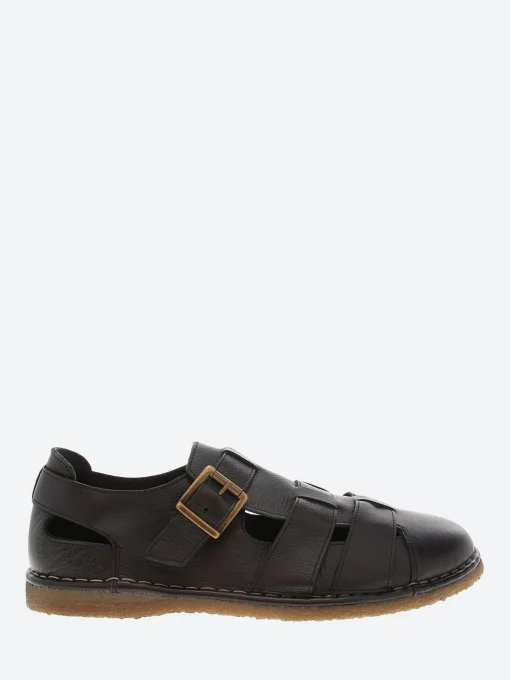 New - Hand 33 Fisherman Sandals in Nero Topeka Sandals