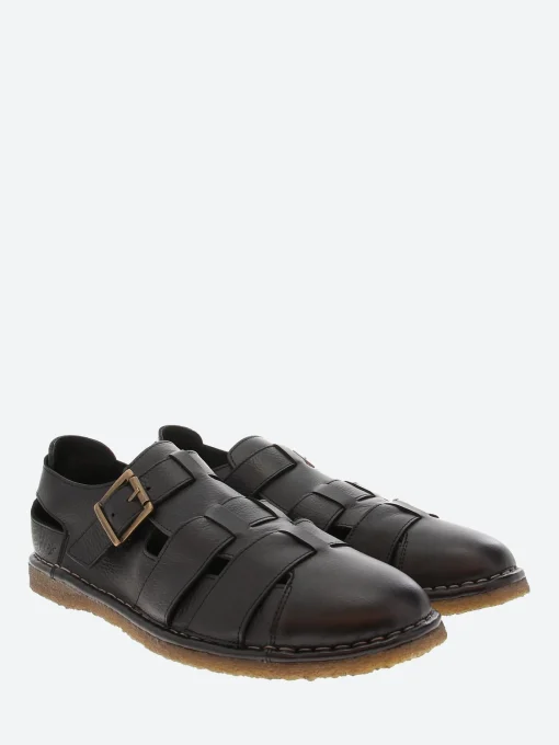 New - Hand 33 Fisherman Sandals in Nero Topeka Sandals