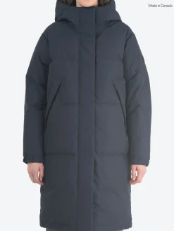 New - Ines Down Parka Jacket in True Navy Women Outerwear