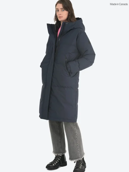 New - Ines Down Parka Jacket in True Navy Women Outerwear