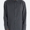 Outlet - Finch Dobby Shirt in Black Stripe Button-Ups