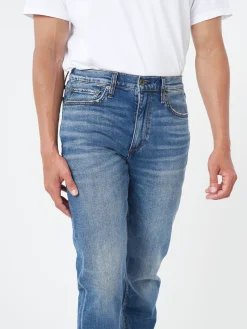 Online - Fit 2 Authentic Stretch in (Distressed Blue) Pants | Denim