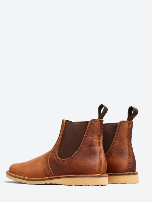 Outlet Red Wing - Weekender Chelsea in Copper Rough & Tough Boots