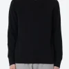 Fashion - Lightweight Terry Crewneck in Black Sweatshirts