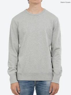 Best - Lightweight Terry Crewneck in Heather Grey Sweatshirts