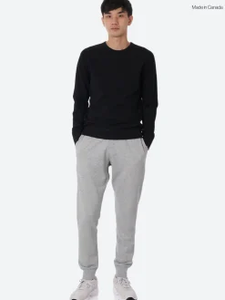 Fashion - Lightweight Terry Crewneck in Black Sweatshirts