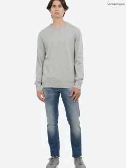Best - Lightweight Terry Crewneck in Heather Grey Sweatshirts