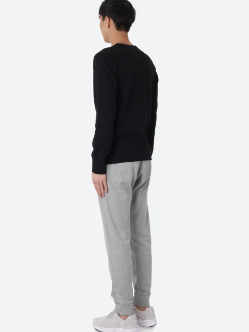 Fashion - Lightweight Terry Crewneck in Black Sweatshirts