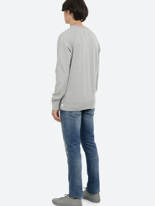 Best - Lightweight Terry Crewneck in Heather Grey Sweatshirts