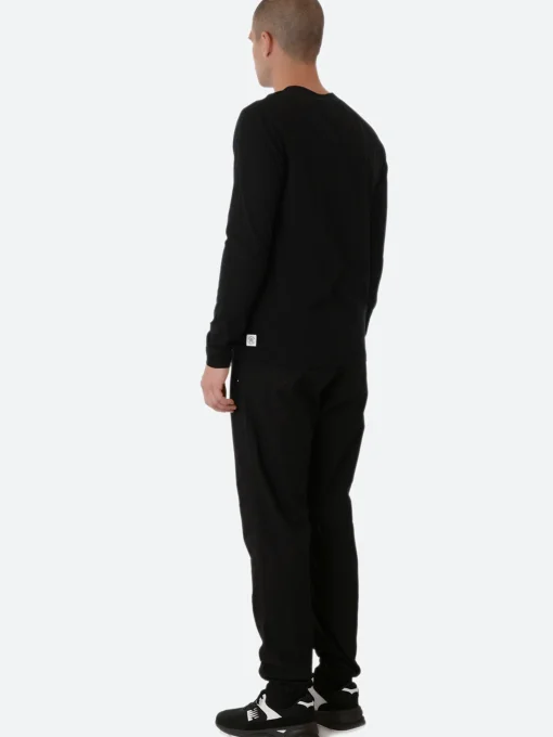 Discount - Lightweight Jersey Long Sleeve T-Shirt in Black T-Shirts