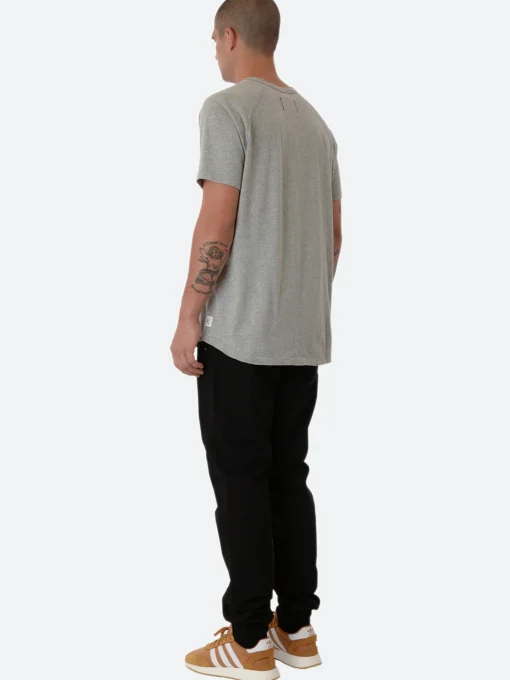 Outlet - Lightweight Jersey Raglan T-Shirt in Heather Grey T-Shirts
