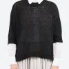 Online - Boxy T-Shirt in Nero Women Tops & Blouses | Knitwear