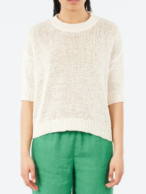 Outlet - Boxy T-Shirt in Nero Women Tops & Blouses | Knitwear