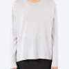Online - Long Sleeve Crewneck in Grigio Women Tops & Blouses | Knitwear