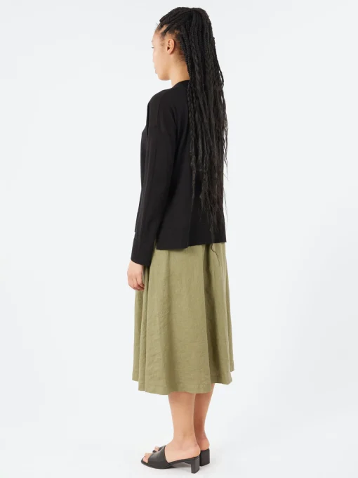 Discount - Long Sleeve Crewneck in Nero Women Tops & Blouses | Knitwear