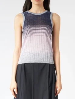 New - Ombré Tank Top in Lilac/Navy Women Tops & Blouses | Knitwear