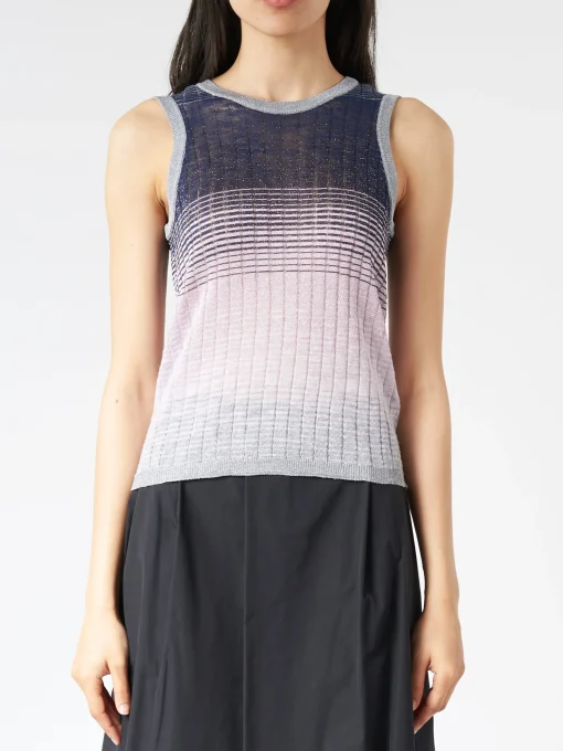 New - Ombré Tank Top in Lilac/Navy Women Tops & Blouses | Knitwear
