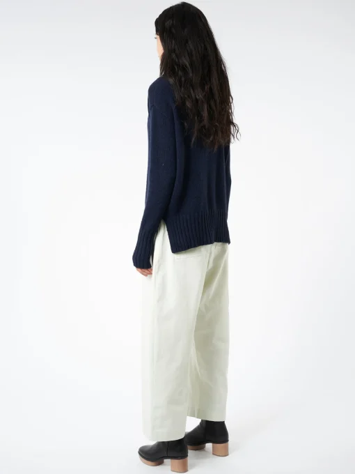 Clearance - Turtleneck Sweater in Navy Women Tops & Blouses | Knitwear