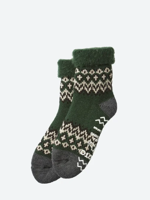 Online - Nordic Comfy Room Sock in Dark Green Women Socks | Socks & Hosiery