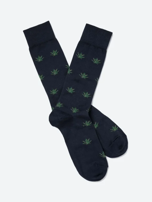 Outlet Royalties Paris - Ganja Hemp Leaf Sock in Socks