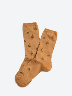 Clearance Royalties Paris - Ginger Pumpkin Socks in Women Socks & Hosiery | Belts