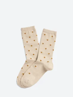 Clearance Royalties Paris - Love Socks in (Gold) Women Socks & Hosiery | Belts