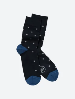 Discount Royalties Paris - Suzie Heart Sock in (Silver) Women Socks & Hosiery | Belts