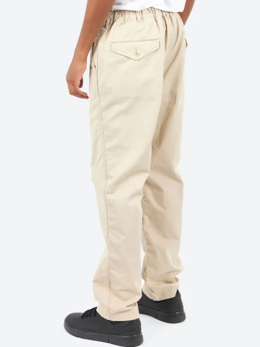 Outlet - Cotton Chino Cloth Peg Top Pants in Pants