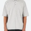 Outlet - Max Weight Jersey Short Sleeve Polo Shirt in Medium Gray Polos
