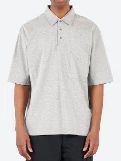 Outlet - Max Weight Jersey Short Sleeve Polo Shirt in Medium Gray Polos