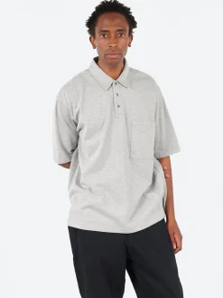 Outlet - Max Weight Jersey Short Sleeve Polo Shirt in Medium Gray Polos