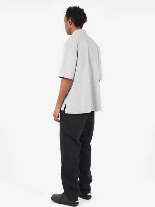 Outlet - Max Weight Jersey Short Sleeve Polo Shirt in Medium Gray Polos