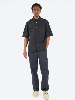Discount - Organic Cotton Broadcloth Short Sleeve Regular Collar Shirt in Button-Ups