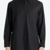Sale - Super 100 Twill Regular Collar Shirt in Button-Ups