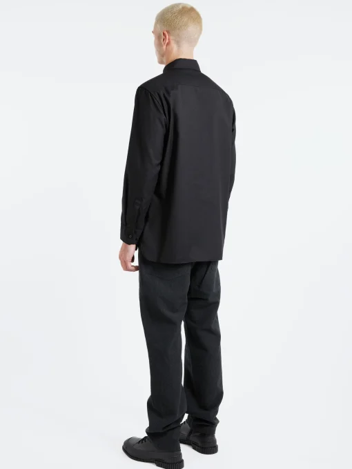 Sale - Super 100 Twill Regular Collar Shirt in Button-Ups