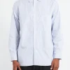 Discount - Thomas Mason Shirt in Stripe 1 Button-Ups