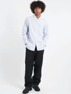 Discount - Thomas Mason Shirt in Stripe 1 Button-Ups