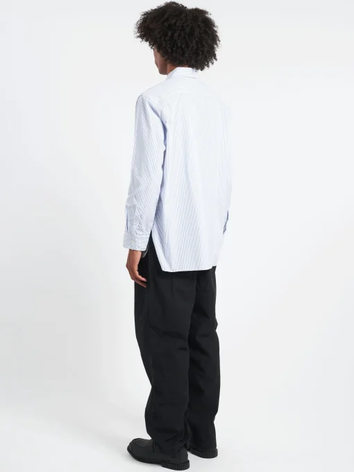 Discount - Thomas Mason Shirt in Stripe 1 Button-Ups