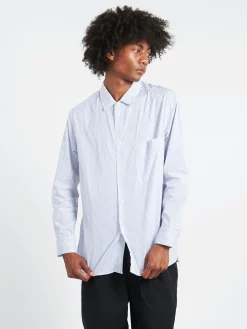 Discount - Thomas Mason Shirt in Stripe 1 Button-Ups