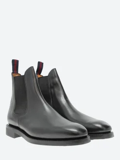 New - Liam Chelsea Boot in Black Calf Boots