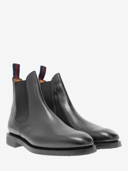 New - Liam Chelsea Boot in Black Calf Boots