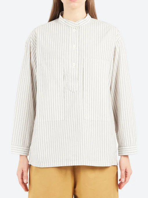 Hot - Carpenter Shirt in Ivory Stripe Women Tops & Blouses