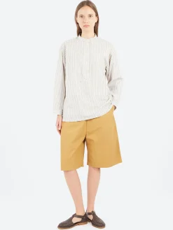 Hot - Carpenter Shirt in Ivory Stripe Women Tops & Blouses
