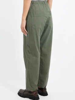 Online - Cotton Herringbone Soft Tapered Pants in Women Pants