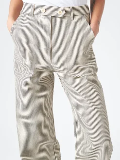 Online - Denim Carole Pant in Hickory Stripe Women Pants | Overalls & Jumpsuits