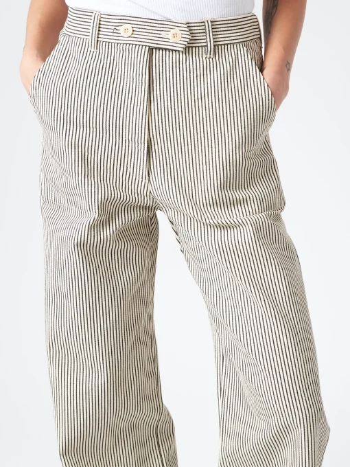 Online - Denim Carole Pant in Hickory Stripe Women Pants | Overalls & Jumpsuits