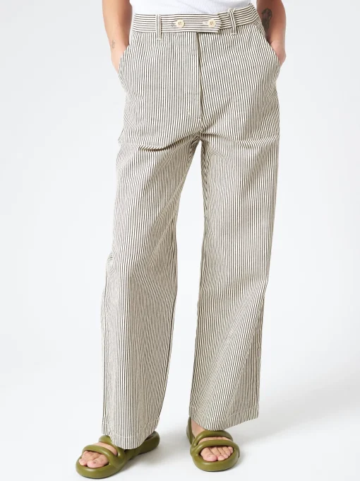 Online - Denim Carole Pant in Hickory Stripe Women Pants | Overalls & Jumpsuits