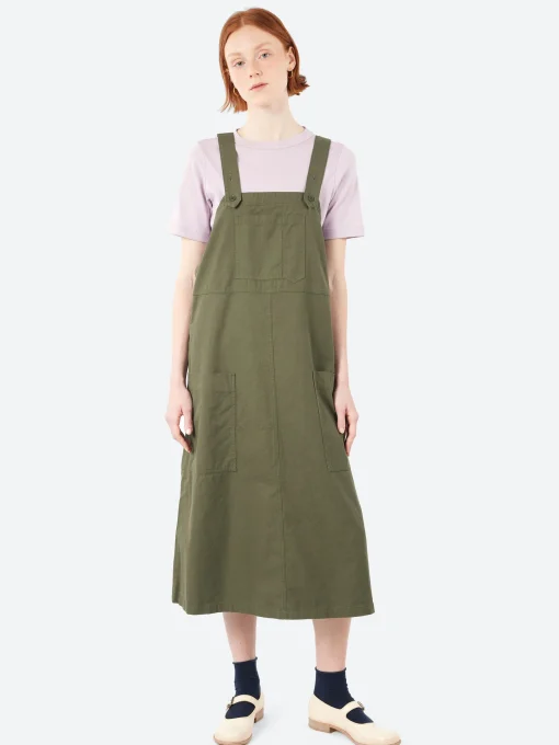 Hot - Ranch Dress in Cotton Twill Women Dresses