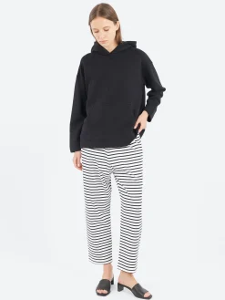 Fashion - Stripe Pants in White and Navy Women Pants